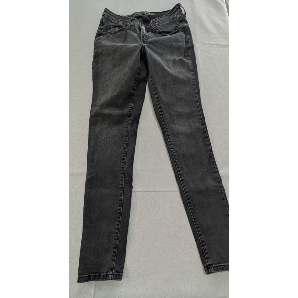 Universal Thread Skinny Jeans Womens 8/29R Black Excellent Washed Denim Mid Rise